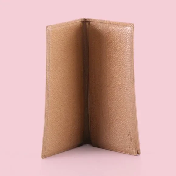 Dior Vintage Rare Honeycomb Monogram Leather Long Wallet - Picture 4 of 6